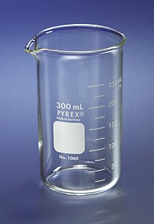 Pyrex 1060-600, 600 ml de altura Berzelius Beaker, escala única, graduada