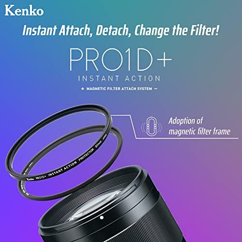 Kenko 400623 Filtro Acessórios Pro1D+ ADAPTADOR DE AÇÃO INSTANTA ANACIMENTO DE 2,4 POLEGADOS PARA FILTROS DE SERIA DE AÇÃO INSTANTAL