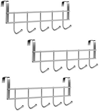 Tsyware 3 Pacote sobre os ganchos do armário de cozinha rack de gancho de gancho de gancho economizador de armazenamento