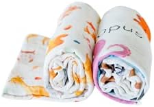 Addison Belle - Cobertores de 2 pacote - de algodão de algodão de musselina Swaddle para bebê menino/menina - Pranco de bebê