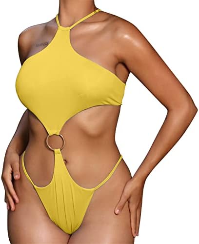 Maiô feminino maiô de uma peça Slimfit Cobertura completa Pescoço quadrado Vintage 2023 Summer Beach férias moda moda de banho