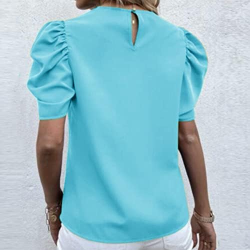 Lcepcy Womens Floral Blouse Blouse Casual Camiseta de verão T-shirt Soly Fit Rould Gcond Tops para usar com leggings