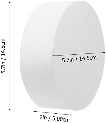 CIIEEO 6PCS CRATO CILINDRO CILINDRO CILINDRO BRANCO CILINDRO DE CILINDROS DE ESPOLING CILINDERES DE ESTROFOMO DE ESPOLHA PARA DIY PROJETOS