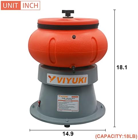Viyuki Electric 18 libras Máquina de polimento de tombador vibratório - Polishing Metal Parts
