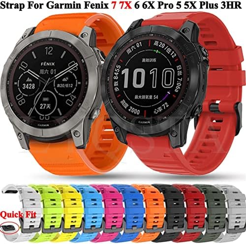 Murve 22 26mm Rickfit Smart Watch tiras para Garmin Fenix ​​7 7s 7x Fenix ​​6 6x 5S 5x mais 935 945 3HR Liberação