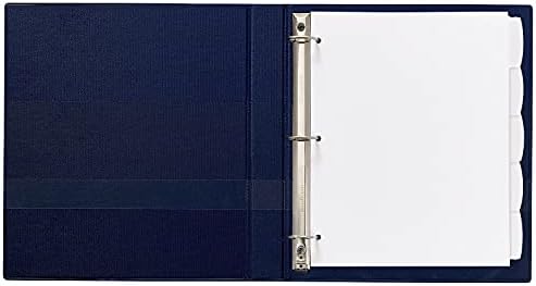 Avery 16370 Write-On Divider, 5/Tab, Punch de 3 buracos, 8,5 polegadas x11 polegadas, branco