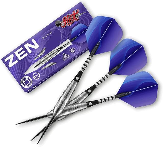 Tomada! Darts Zen Budo Darts Metal Tip Conjunto - 80% de tungstênio ponta de aço conjunto com balanço central - voos