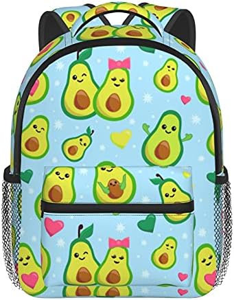DUJIEA 12 Kids Backpack Backpack de abacate fofo para meninas meninas, bolsa de viagem para berçário de bolsa escolar