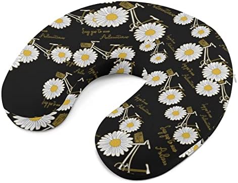 Daisy Bicycle Travel Neck travesseiro Memória de espuma U Filfa de avião para suporte para o suporte da cabeça