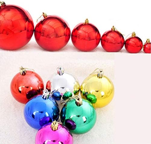 Decoração de casamento de Kisangel 24pcs Natal Bolas multicoloridas Árvore de Natal Pacote de tema decorativo de enfeites