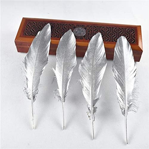 ZAMIHALAA 20PCS DIP DIP GOUS DE CAPA GOOSE PENHAS DE GOOSE DE 15-20CM/6-8 FEANTO NACTERAL BRANCO DA CRANÇO PELAS