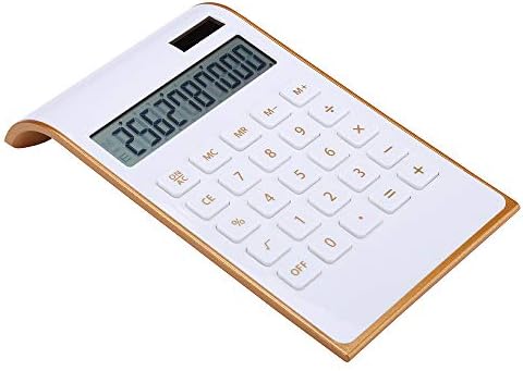 Calculadora, design elegante e elegante, eletrônica de escritório/casa, calculadora de desktop com potência dupla, energia solar,