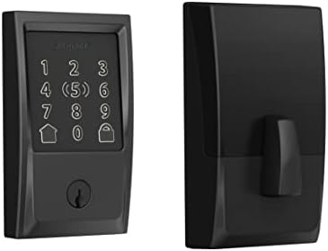 Schlage be499wb Cen 622 Encode mais WiFi Deadbolt Smart Lock com Apple Home Key, trava sem chave sem chave com acabamento