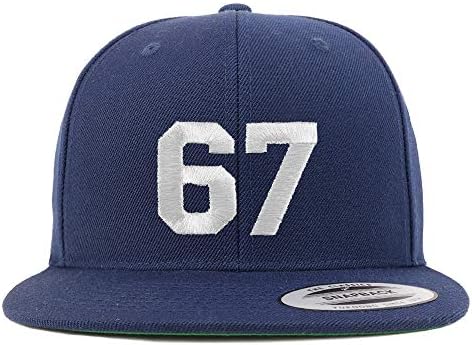 Trendy Apparel Shop Número 67 Libe Branco Bordado Bill Snapback Base de beisebol