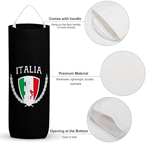 Italia Italy Italian Mapa Bandeira Bolsa de Mercearia Distribuidores de Organizadores Lavagáveis ​​Com Loop Hanging para