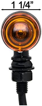 KRATER MOTORCYCHE 2 PCS Black Amber Turn Signals Lights Compatível com Honda Ruckus Aero Z EZ 50 90