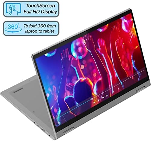 Lenovo IdeaPad Flex 5 14itl05 14 Criação Touchscreen Full 2-em-1 Computador de notebook, Intel Core i3-1115G4 3GHz, 8 GB de RAM,