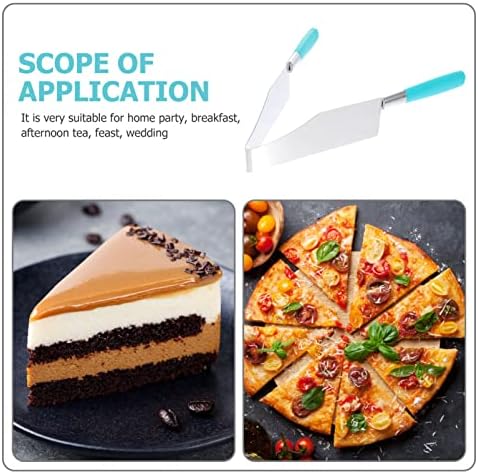 Cheesecake Hemoton 4Pieces Cake Slicer Cutters, servidor de bolo de bolo de aço inoxidável, ferramentas de levantamento de bolo de