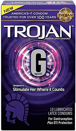 Trojan G. Spot Premium Lubrifed Condoms - 10 contagem