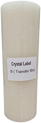 POVOKICI UV DTF FILME DE CRISTAL DE CRISTAL DE CRISTAL B FILME B PET 0.31 x 100m para impressão direta de DIY em camisetas colking