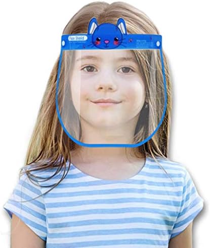 Voyoao Kids Face Shield Cartoon Lightweight Face Guard lavável Segurança reutilizável Face Bandana Shield para crianças