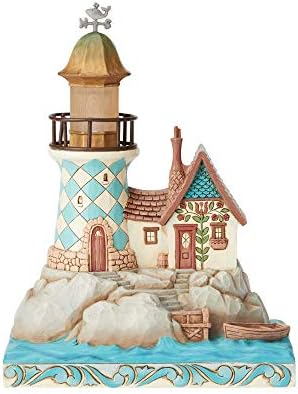 Enesco Jim Shore Heartwood Creek Costeiro Felize Lighthouse Feliz, 7.5