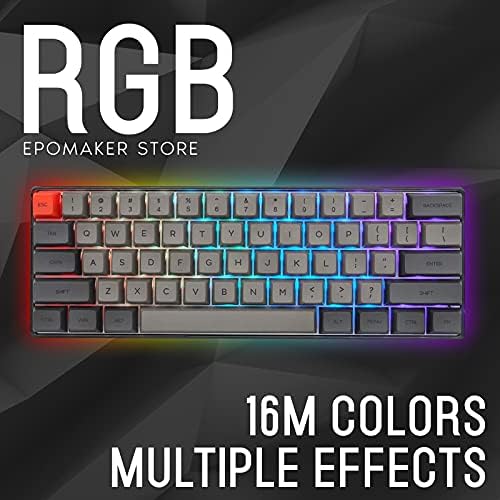 Epomaker Skyloong SK61 61 Chaves 60% Hot Swappable Programmable Gaming Mechanical Gaming Teclado com RGB Lit, NKRO,