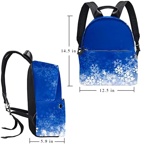 Mochila laptop VBFOFBV, mochila elegante de mochila de mochila casual bolsa de ombro para homens mulheres, floco de neve de