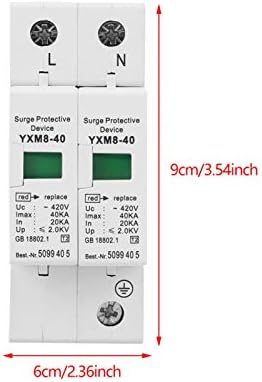 Dispositivo de proteção contra surtos de house de 220V, Proteção 2p Proteção de Proteção de Baixa tensão Dispositivo