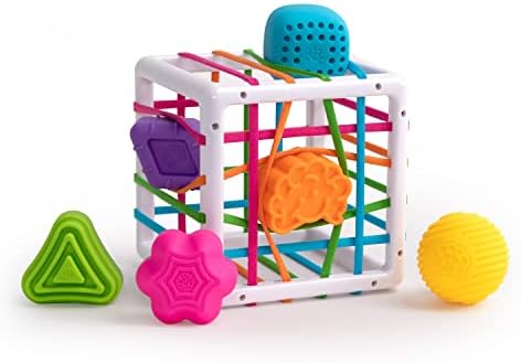 Brinquedos Fat Brain Innybin Brinquedos e presentes para bebês, 7 PCs