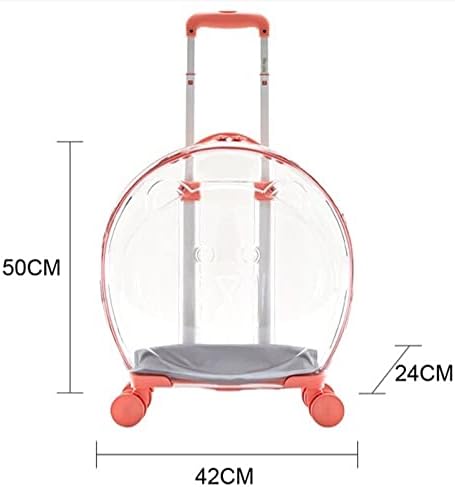 Houkai Pet Carrike Caso Travel Transport Bag Box Panorâmico Transparente portátil