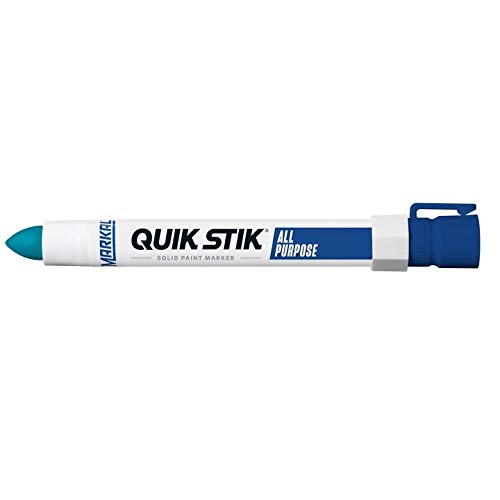 Markal 61070 Quik Stik Twist Twist marcador de tinta sólido duradouro, azul