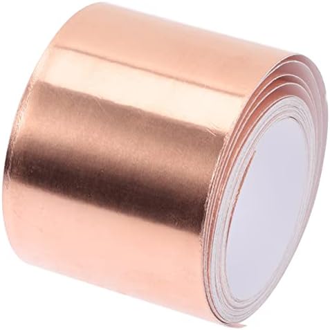 Eringogo Tape de cobre Rolos de cobre Escudo de cobre Adesivo de cobre Copper com papel alumínio: fita de alumínio de