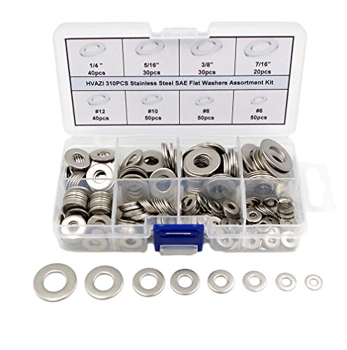 Kit de sortimento de aço inoxidável de aço inoxidável hvazi 6 a 7/16