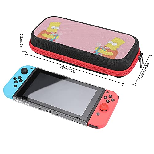 A bolsa de anime dos Simpsons, troca de viagem de transporte para switch lite console e acessórios, bolsas de armazenamento