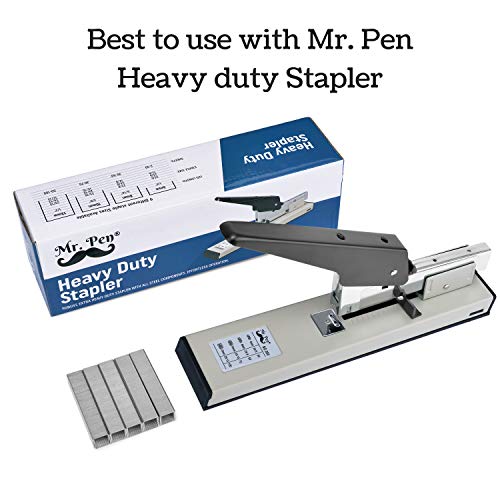 Sr. Staples de Pen-Hovery Duty, 5000 PC Staples, 25 chapas básicas, comprimento de 1/4 de polegada, grampos para grampeador,