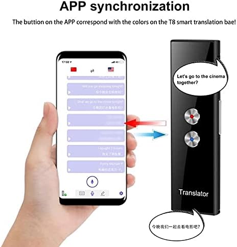 TFIIEXFL T8 Tradutor de voz 68 Idiomas Multi idiomas traduzir instanta