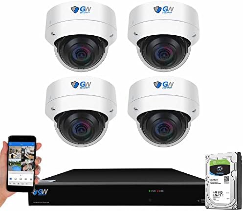 GW Segurança 8 canais NVR UltraHD 4K 8MP Face/Human/veículo Sistema de câmera de segurança Poe com 4 x 4k 8mp Microfone