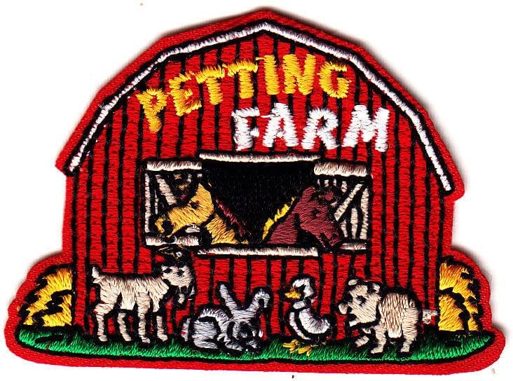 Petting Farm Iron on Patch Animals vacas Cordeiro de cabra