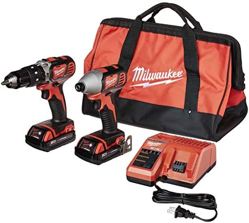 Milwaukee 2697-22CT M18 18 Volt-volt-íons de íons de lítio sem fio Drill/Driver de impacto Kit