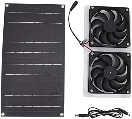 Kit de ventilador de painel solar 100w FanSextraction Ventilation Ventilation IP67 Baixo ruído à prova d'água para garagem