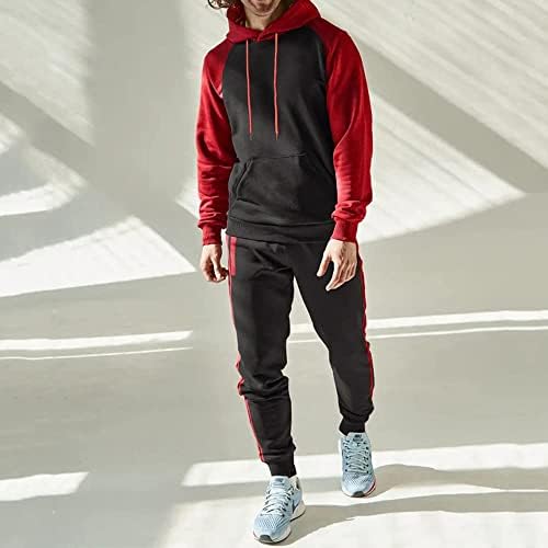 Setra de tracksuit masculino de Hakjay, conjunto de suor casual atlético para homens, conjunto de trajes de corrida