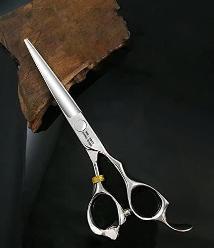 Romonix Professional Barber Cabinete Scissors - Scissoras de salão de aço inoxidável japonês - Comprimento total de