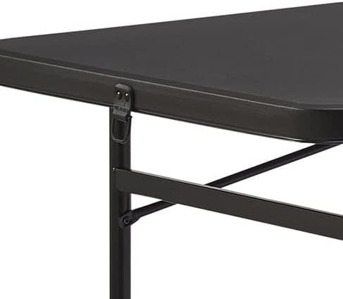 Mihal de 6 pés de mesa dobrável de plástico, preto