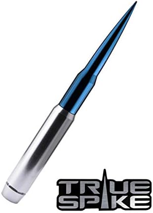 True Spike Antena de bala de gordura de ponta azul de 9 polegadas de 9 polegadas com bobina de cobre Anti-roubo + bobina de cobre