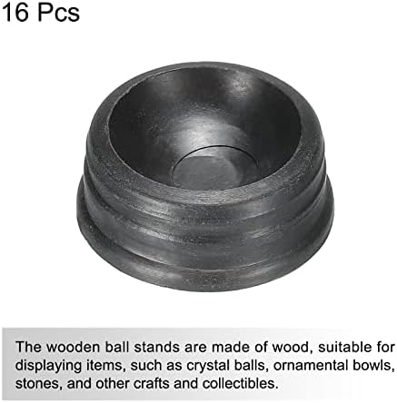 Os suportes de suporte de bola de meccanidade exibem diâmetro de base 3cm preto para pacote de pedra de bola de cristal