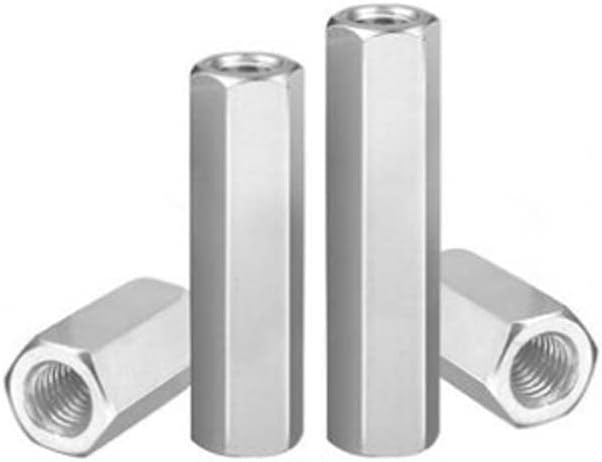 3pcs M6 Cabeça dupla Hex Hollow Inside Stret Stud porca através do orifício Isolamento Suporte para parafusos da