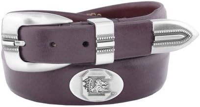 Zeppelin Products Inc. NCAA Carolina do Sul Fighting Gamecocks Tip Concho Celure Belt Belt