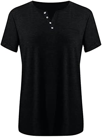 Camisas de primavera para mulheres 2023 Trendy, feminina tampa de faixa feminina camisetas curtas T-shirts Summer Dressy Casual Tops