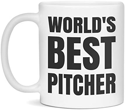 Caneca de arremessador - melhor arremessador do mundo - Great Pitcher Gift - White / 11oz Canela